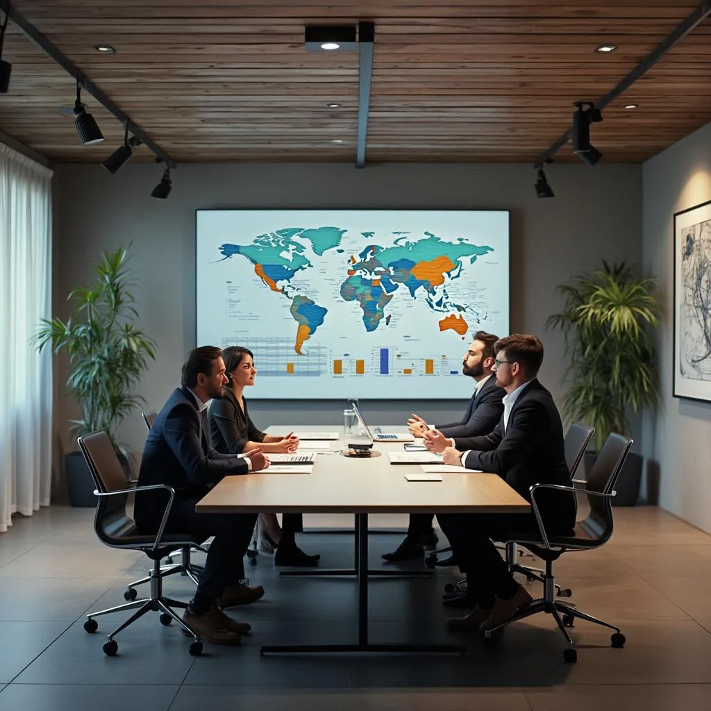Equipo analizando gráficos financieros